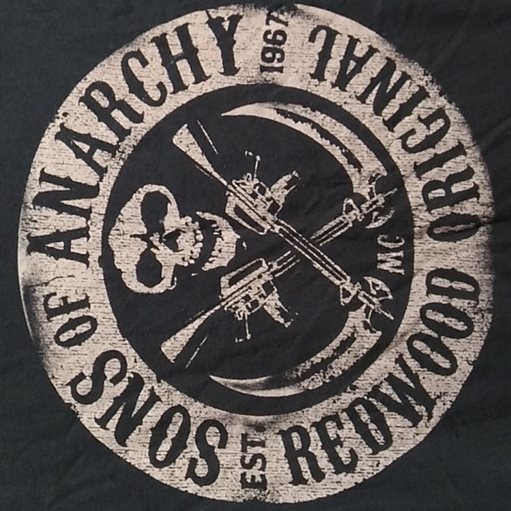 SALE! Sons Of Anarchy Redwood Vintage Shirt Tag Has Worn Away (A-70) - Picture 2 of 5